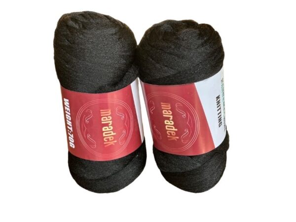 Black Brazilian Wool 100% Acrylic Yarn for Crochet and Hair Braiding - Image 7