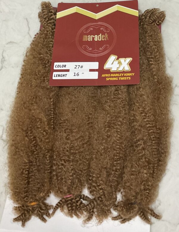 4x AFRO MARLEY KINKY SPRING TWIST 27# - Image 5