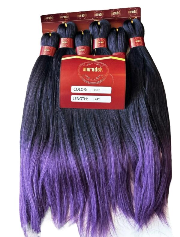 Ombré 6X Mega Pack Pre-Stretched Professional Braiding Hair Extension - Image 2