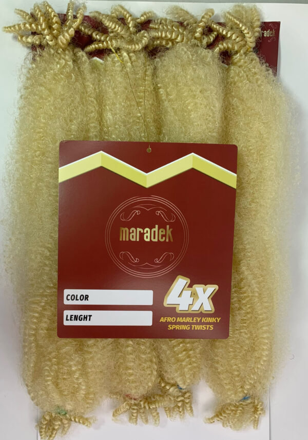 4X AFRO MARLEY KINKY SPRING TWIST - Blonde - Image 3