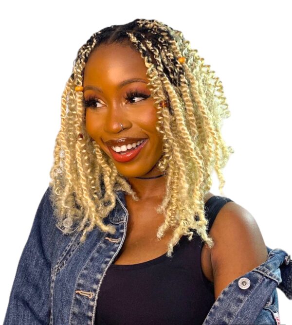 4X AFRO MARLEY KINKY SPRING TWIST - Blonde