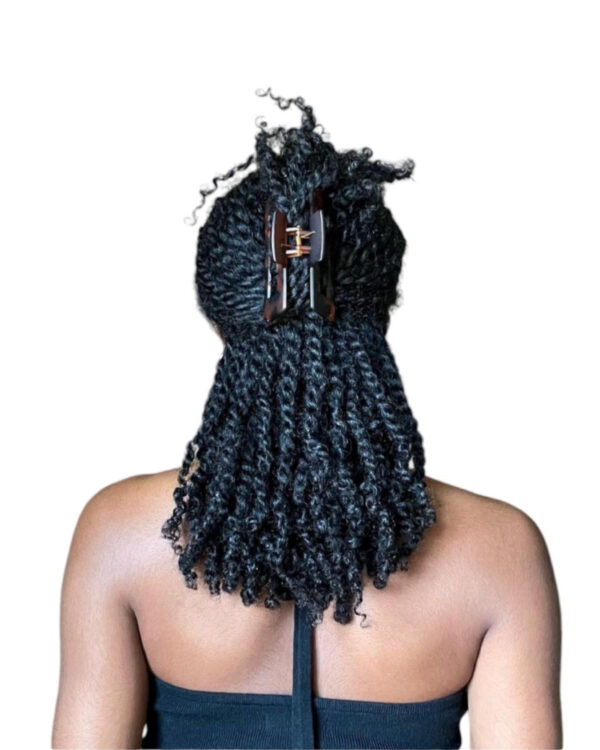 BLACK 4x AFRO MARLEY KINKY SPRING TWIST - 24 inches - Image 4