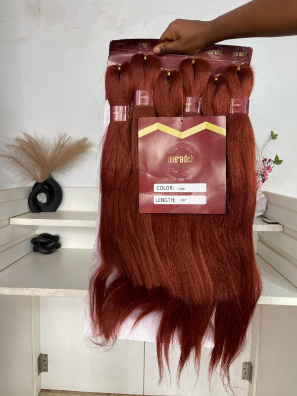6X Mega Pack Pre-Stretched Professional Braiding Hair Extension COLOUR 350# - Image 2