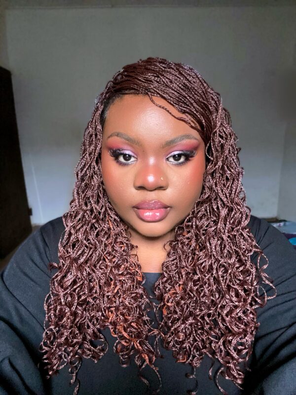 4x Curly Micro Zizi Wavy 30 Inch Folded Length Crochet Box Braids 33# 350# - Image 4