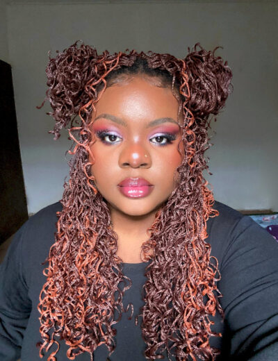 4x Curly Micro Zizi Wavy 30 Inch Folded Length Crochet Box Braids 33# 350#