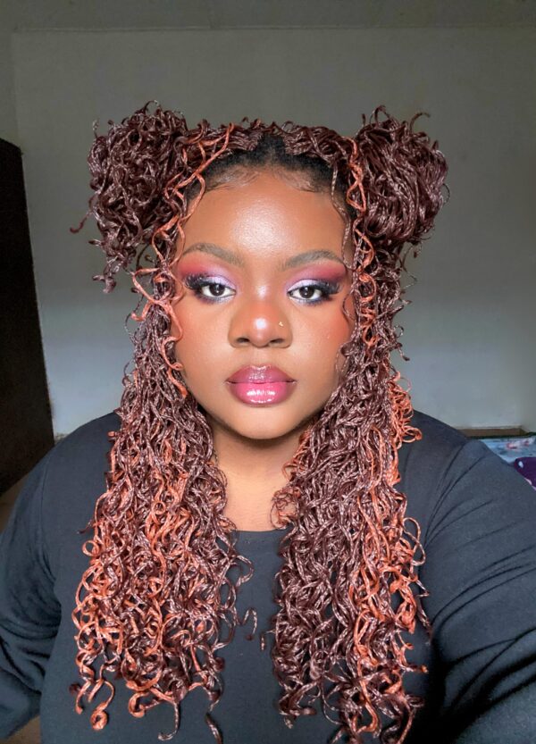 4x Curly Micro Zizi Wavy 30 Inch Folded Length Crochet Box Braids 33# 350#