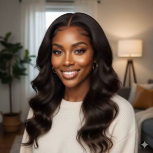 A-stylish-Black-woman-with-perfectly-installed-lace-front-wig-smiling-confidently-wearing-natural-makeup-indoor-soft-lighting
