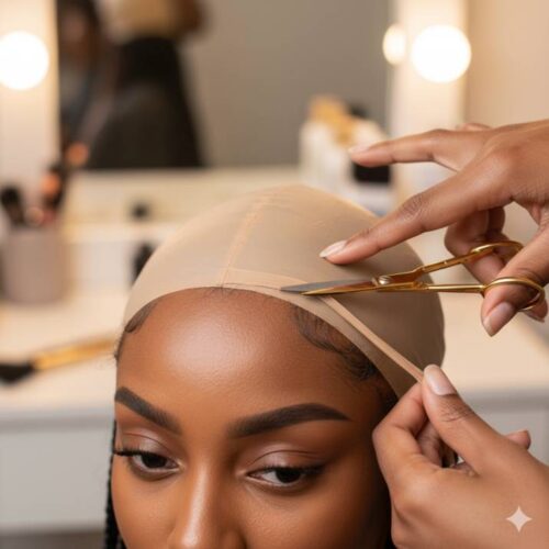 
Close-up-of-hands-trimming-a-bald-cap-on-forehead-during-wig-install-realistic-