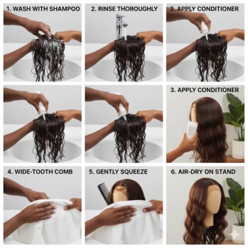 tep-by-step-visual-of-washing-conditioning-and-air-drying-a-human-hair-wig-at-home-on-a-stand-e1760617738893