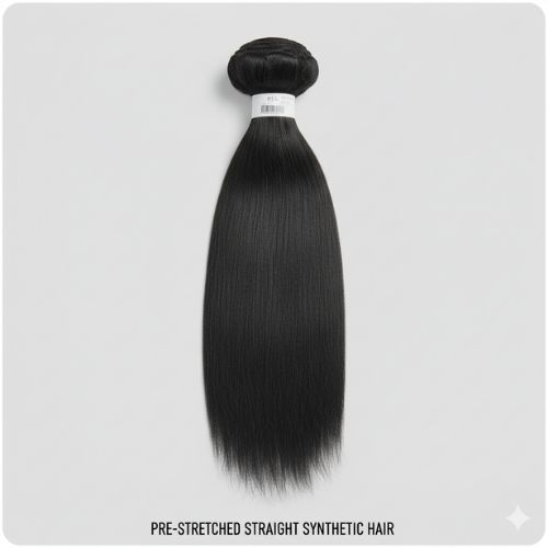 image showing pre-stretched hair texture