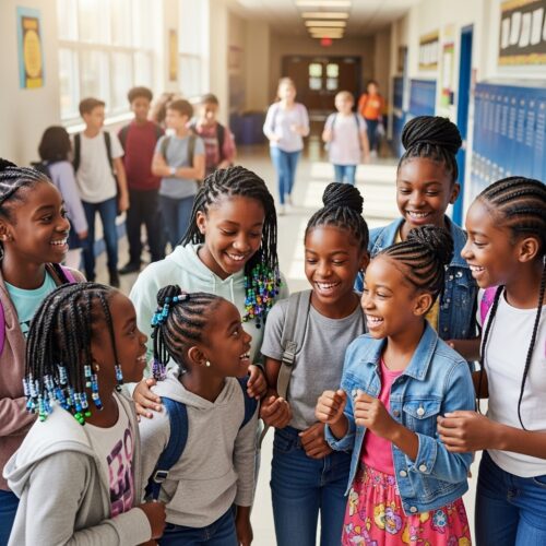 protective hairstyles for Black girls for school