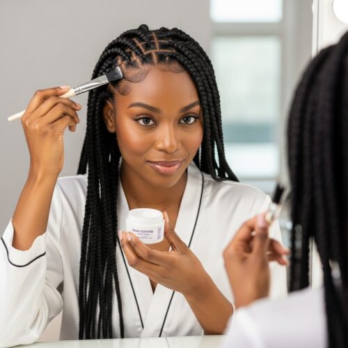 Step-by-step guide to styling goddess braids for African-inspired Black History Month glam.
