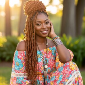 Spring protective styles for Black hair passion twists