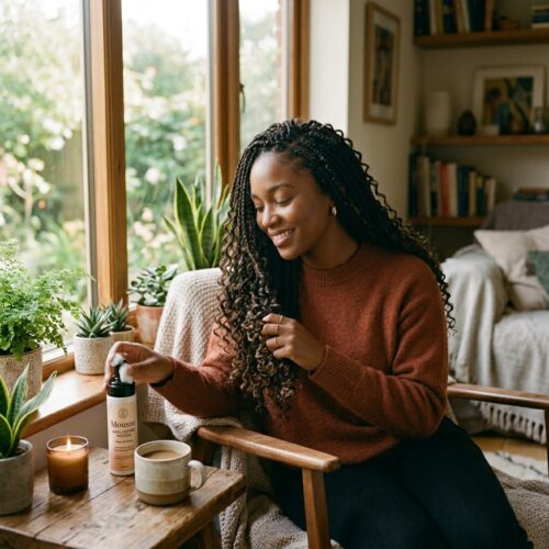 refreshing boho braids with curly ends — maintenance routine to keep boho braid curls defined and long-lasting