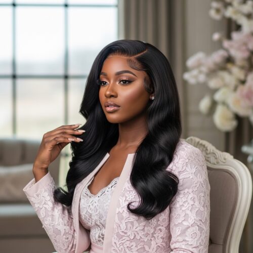 Easter wig styles for black women HD lace wig glam