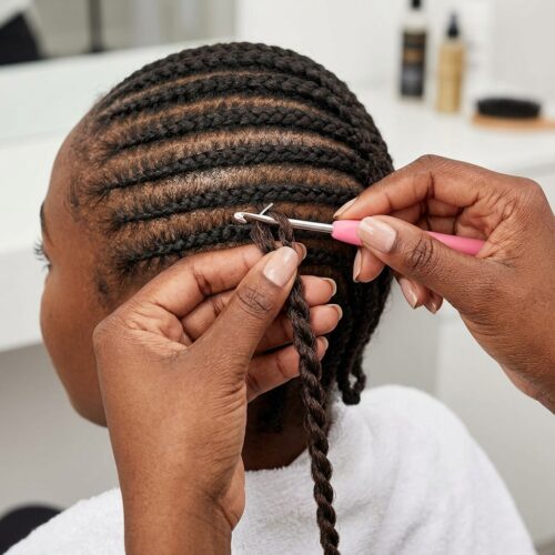 how to install crochet box braids step by step