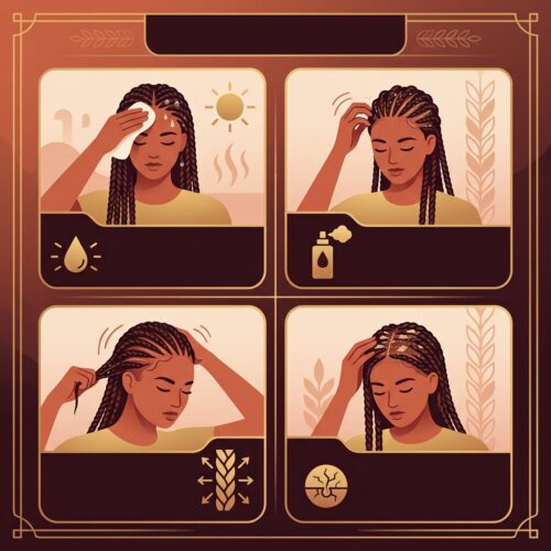 causes of itchy scalp under braids in humidity — sweat buildup
